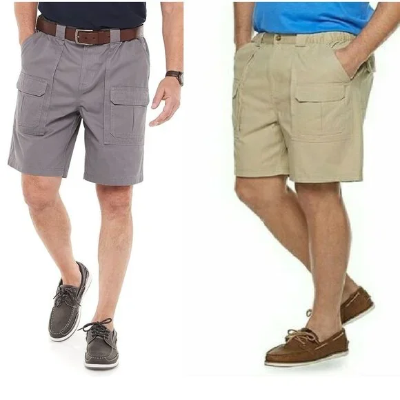 croft barrow Shorts Big Mens Croft Barrow Side Elastic Cargo